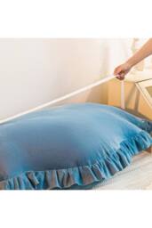 Living and Home Soft Headboard Pillow Backrest Cushion in Blue - thumbnail 3