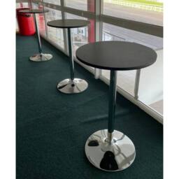 netfurniture Eclipse Poseur Table Round Black Wood - thumbnail 8