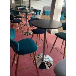 netfurniture Eclipse Poseur Table Round Black Wood - thumbnail 7
