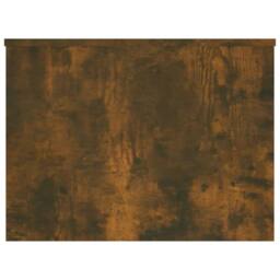 Berkfield Home Coffee Table Smoked Oak 80x55.5x41.5 cm Engineered Wood in Brown - thumbnail 5