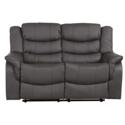 Artemis Home Almeira 2 Seat Recliner Sofa in Grey - thumbnail 2