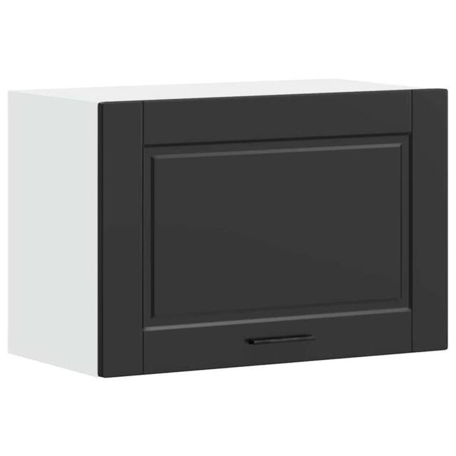 Berkfield Home Kitchen Wall Cabinet Porto Black Engineered Wood - image 1