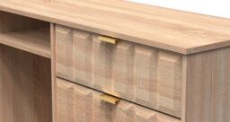 Ready Assembled 2 U Metro 6 Drawer Sideboard (Ready Assembled) in Light Oak - thumbnail 4