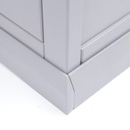 Cabinet Bits Rocca 5 Drawer Narrow Chest of Drawers Chrome Knob in Grey - thumbnail 6