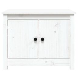 Berkfield Home Coffee Table White 71x49x55 cm Solid Wood Pine - Size: 71 x 49 x 55 cm - thumbnail 6