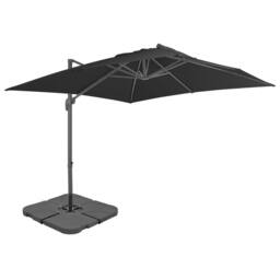 Berkfield Home Outdoor Umbrella with Portable Base Anthracite in Dark Grey - thumbnail 2