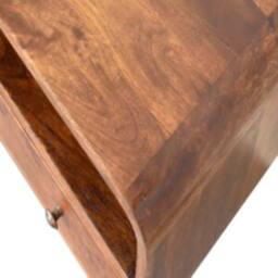 Wyld Haus Venzone Mini Chestnut Mango Wood TV Media Unit with 2 Drawers in Brown - thumbnail 7