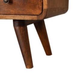Wyld Haus Venzone Mini Chestnut Mango Wood TV Media Unit with 2 Drawers in Brown - thumbnail 8