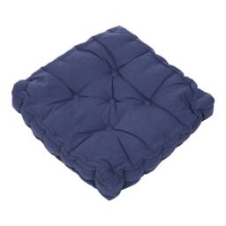 Kelvenix Large Square Dining Pad Dark Blue-Cotton Blend in Dark Blue - Size: 100 cm x 190 cm - thumbnail 1