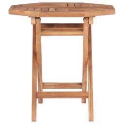 Berkfield Home Durable Folding Garden Table 45x45x45 cm Solid Teak Wood in Brown - Size: 45 x 45 x 45 cm - thumbnail 1