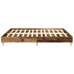 Berkfield Home Bed Frame without Mattress Old Wood 180x200cm Engineered Wood in Brown - Size: Super King - thumbnail 6