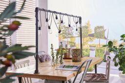 Luxform Solar Vogue 15cm Table Light Flame Effect 6Pk in Dark Grey - thumbnail 4