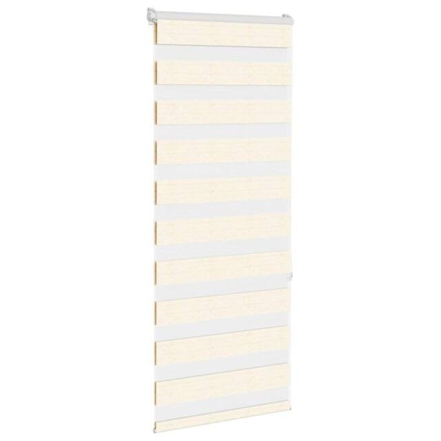 Berkfield Home Elegant Zebra Blind Marble Beige 60x150 cm Fabric Width 55.9 cm P - image 1