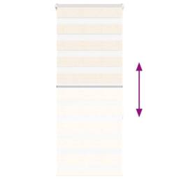 Berkfield Home Elegant Zebra Blind Marble Beige 60x150 cm Fabric Width 55.9 cm P - thumbnail 5