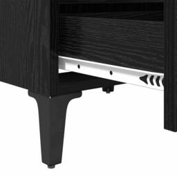 Berkfield Home Bed Cabinet Black Oak 40x35x50 cm Engineered Wood - Size: 40 x 35 x 50 cm - thumbnail 9