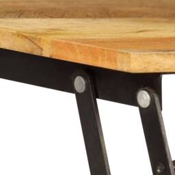 Berkfield Home Beautiful Coffee Table Solid Mango Wood 110x55x35 cm in Brown - Size: 110 x 55 x 35 cm - thumbnail 8