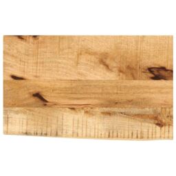 Berkfield Home Table Top 50x20x3.8 cm Live Edge Solid Wood Rough Mango in Brown - thumbnail 1