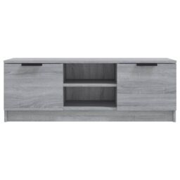 Berkfield Home TV Cabinet Grey Sonoma 102x35x36.5 cm Engineered Wood - thumbnail 3