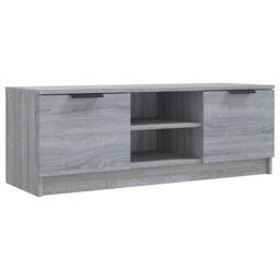 Berkfield Home TV Cabinet Grey Sonoma 102x35x36.5 cm Engineered Wood - thumbnail 2