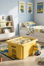 Keeeper Minions Turning Stacking Box 45 Litre - Yellow - thumbnail 2