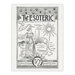 "Artery8 The Esoteric Journal Cover Hiram Butler Vintage Wall Art Print Poster in White - Size: W24"" x H32""" - thumbnail 1