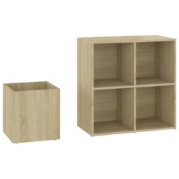 Berkfield Home Hall Shoe Cabinet Sonoma Oak 105x35.5x70 cm Engineered Wood in Light Brown - thumbnail 7
