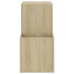Berkfield Home Hall Shoe Cabinet Sonoma Oak 105x35.5x70 cm Engineered Wood in Light Brown - thumbnail 6