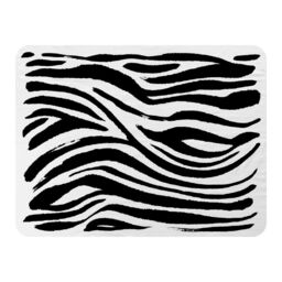 Benjamin Tate Design Zebra Stripes Print Blanket in Natural - Size: 120 cm x 150 cm - thumbnail 1