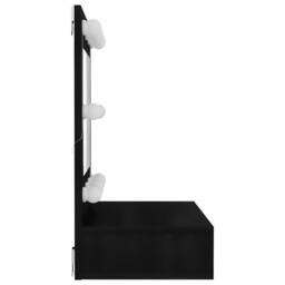 Berkfield Home Mirror Cabinet with LED Black 60x31.5x62 cm - thumbnail 8