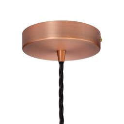 SE Home Burgundy Red Worcester Pendant Light - Matt Antique Copper - thumbnail 3