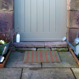 Artsy Mats Pink & Blue Wiggly Stripes Coir Doormat (60 x 40cm) in Brown - Size: 40 cm x 60 cm - thumbnail 8