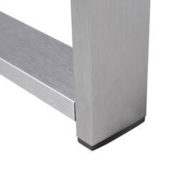 Wyld and Coco Outdoor Coffee Table 90 x 50 cm Dark Grey Aluminium - thumbnail 8