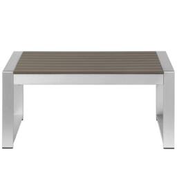 Wyld and Coco Outdoor Coffee Table 90 x 50 cm Dark Grey Aluminium - thumbnail 3