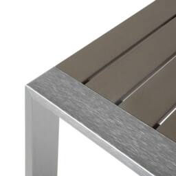 Wyld and Coco Outdoor Coffee Table 90 x 50 cm Dark Grey Aluminium - thumbnail 7