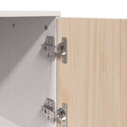 Berkfield Home Highboard White 67x40x108.5 cm Solid Wood Pine - thumbnail 9