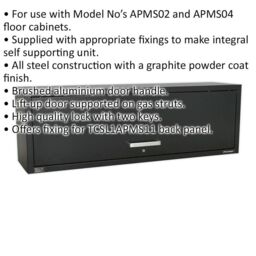 Loops 1550mm Heavy Duty Modular Wall Cabinet - High Quality Lock - Lift-Up Door - thumbnail 2