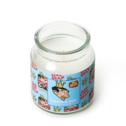 Mr Bean Amber & Oud Scented Candle 140g (1-Wick) in Blue - Size: Small - thumbnail 3
