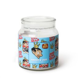 Mr Bean Amber & Oud Scented Candle 140g (1-Wick) in Blue - Size: Small - thumbnail 2