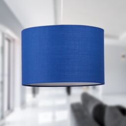 First Choice Lighting Set of 2 Navy Blue 25cm Ceiling Light Shades - thumbnail 3