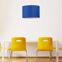 First Choice Lighting Set of 2 Navy Blue 25cm Ceiling Light Shades - thumbnail 4