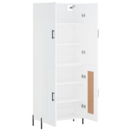 Berkfield Home Highboard White 69.5x34x180 cm Engineered Wood - thumbnail 4