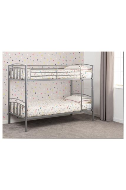 Seconique Ventura 3' Single Bunk Bed in Metallic Silver - image 1