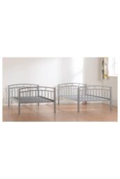 Seconique Ventura 3' Single Bunk Bed in Metallic Silver - thumbnail 5