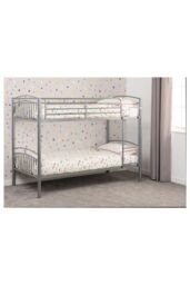 Seconique Ventura 3' Single Bunk Bed in Metallic Silver