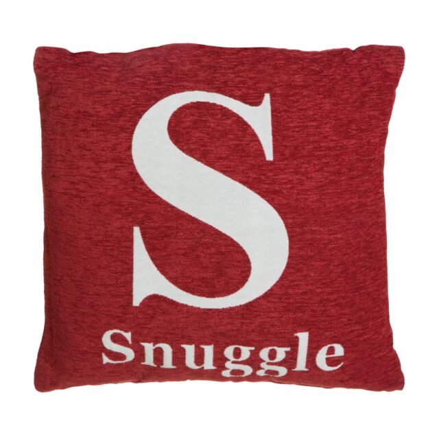 Orsina Snuggle Words Cushion in Red - image 1