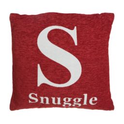 Orsina Snuggle Words Cushion in Red - thumbnail 2
