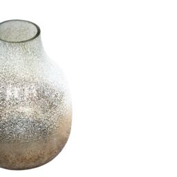 Ivyline Verre Round Gold Frosted Vase H26Cm W21Cm - thumbnail 4