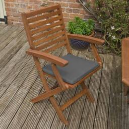 Rowlinsons Plumley Set Cushions - L85 x W140 x H73 cm - Grey in Brown - thumbnail 4