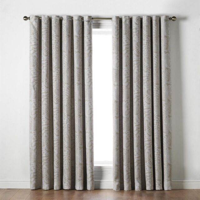 Alan Symonds Ferndown Blackout Curtains Thermal Efficient Ring Top Header in Cream - Size: 229 cm width x 229 cm drop - image 1