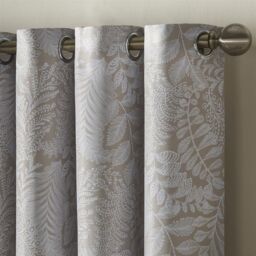 Alan Symonds Ferndown Blackout Curtains Thermal Efficient Ring Top Header in Cream - Size: 229 cm width x 229 cm drop - thumbnail 2